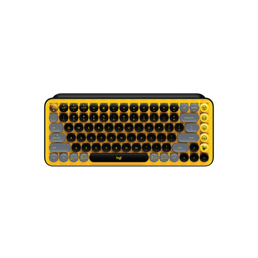 Logitech POP Keys Wireless Bluetooth Mechanical Keyboard - Blast Yellow in Qatar Logitech POP Keys Wireless Bluetooth Mechanical Keyboard - Blast Yellow in Qatar